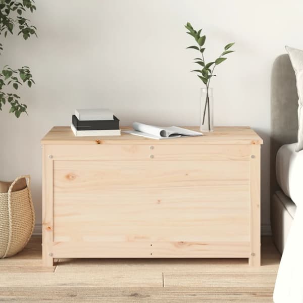 vidaXL opbevaringskasse 80x40x45,5 cm massivt fyrretræ -  Skabe & opbevaring