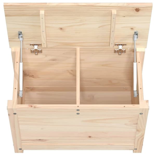 vidaXL opbevaringskasse 60x32x45,5 cm massivt fyrretræ -  Skabe & opbevaring