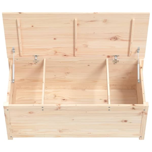 vidaXL Förvaringslåda 110x50x45,5 cm massiv furu -  Skåp & lagring