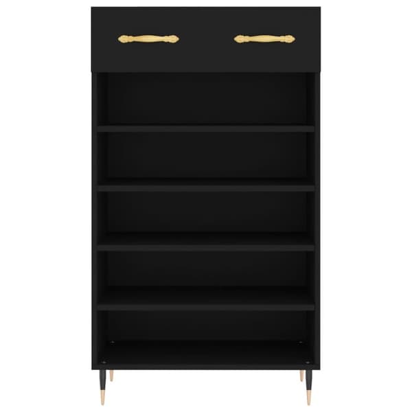 vidaXL Kenkäkaappi musta 60x35x105 cm tekninen puu -  Kaapit & säilytysratkaisut