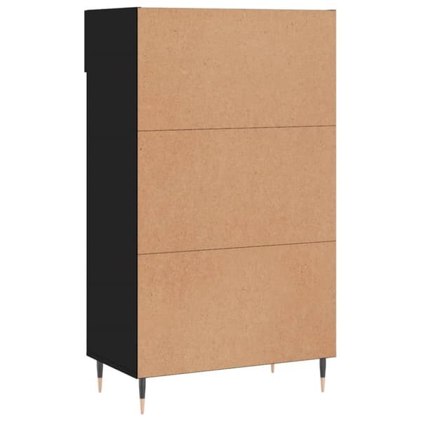 vidaXL Kenkäkaappi musta 60x35x105 cm tekninen puu -  Kaapit & säilytysratkaisut