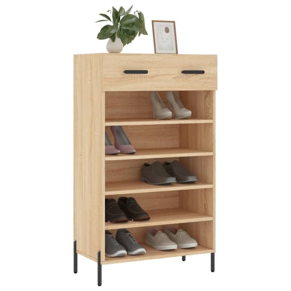 vidaXL skoreol 60x35x105 cm konstrueret træ sonoma-eg -  Skabe & opbevaring
