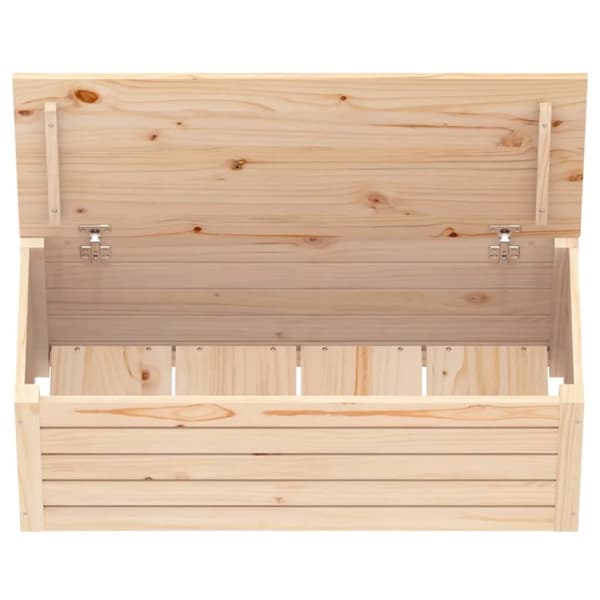 vidaXL opbevaringskasse 89x36,5x33 cm massivt fyrretræ -  Skabe & opbevaring