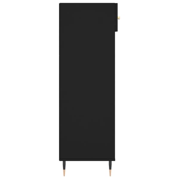 Skåp & lagring - Living Skohylla svart 60x35x105 cm konstruerat trä