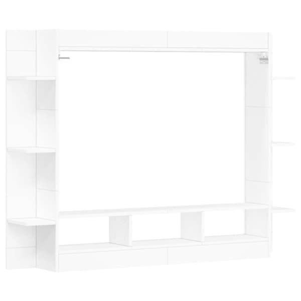 Skabe & opbevaring - Living tv-møbel 152x22x113 cm konstrueret træ hvid