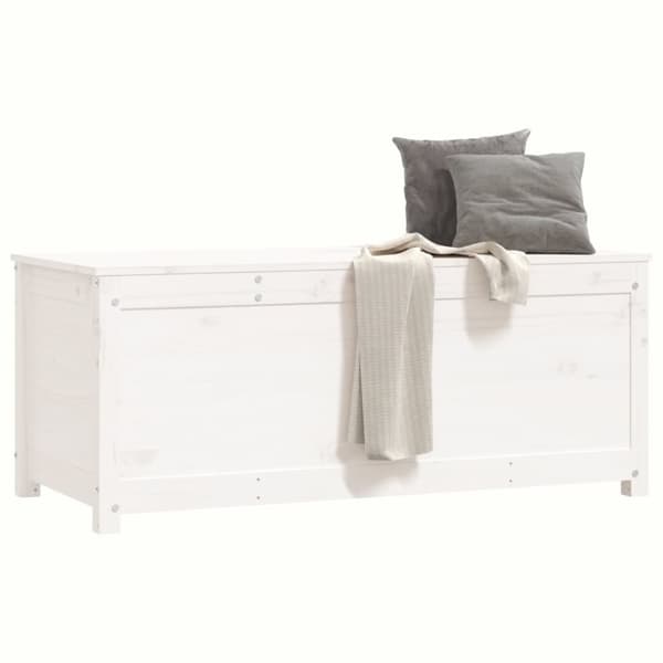 Kaapit & säilytysratkaisut - Living Säilytyslaatikko valkoinen 110x50x45,5 cm täysi mänty