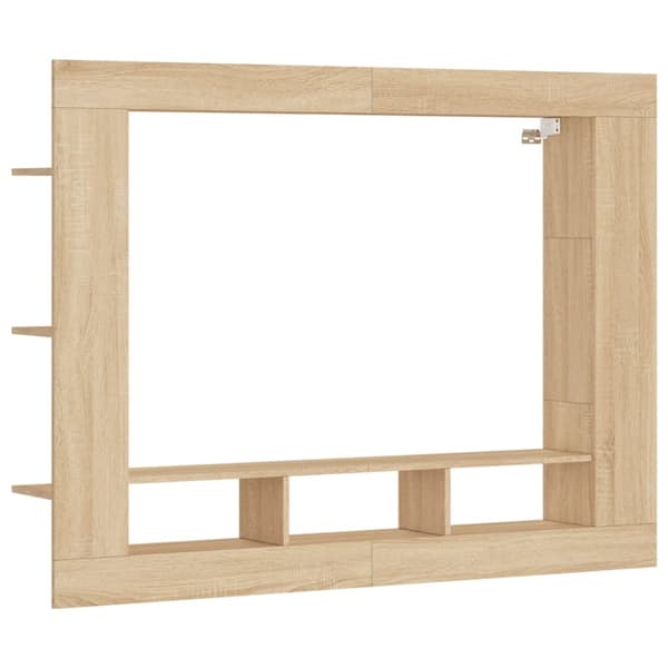Skabe & opbevaring - Living tv-møbel 152x22x113 cm konstrueret træ sonoma-eg