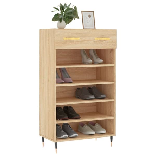 Skoreol 60x35x105 cm konstrueret træ sonoma-eg - Skoreol - Skoreoler - Home & Living