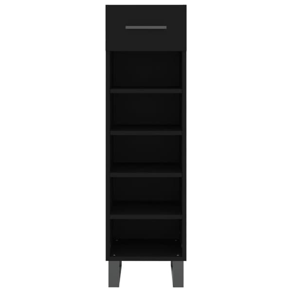 Skoskab 30x35x105 cm konstrueret træ sort - Skoreol - Skoreoler - Home & Living