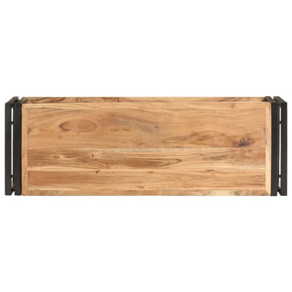 tv-skab 90x30x40 cm massivt akacietræ