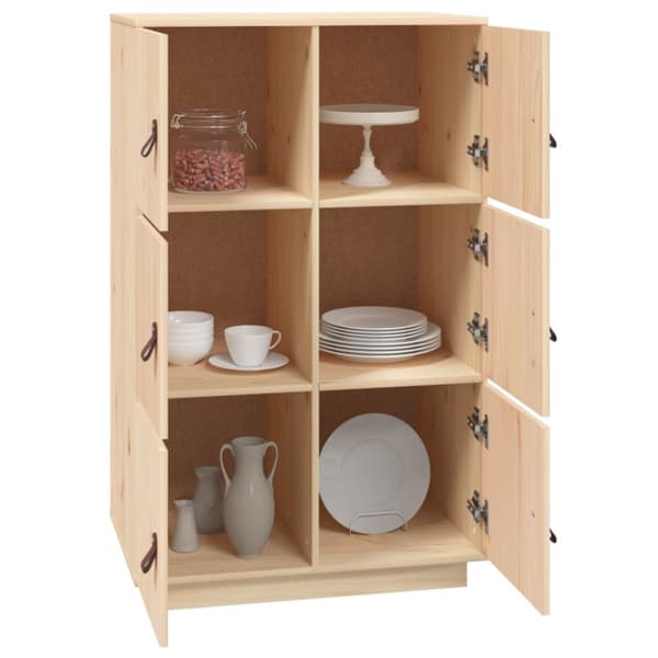 højskab 67x40x108,5 cm massivt fyrretræ