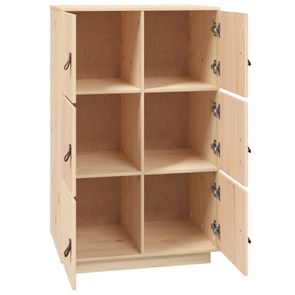 højskab 67x40x108,5 cm massivt fyrretræ