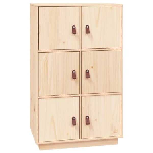højskab 67x40x108,5 cm massivt fyrretræ