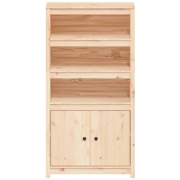 Förvaringshylla 80x35x154 cm massiv furu