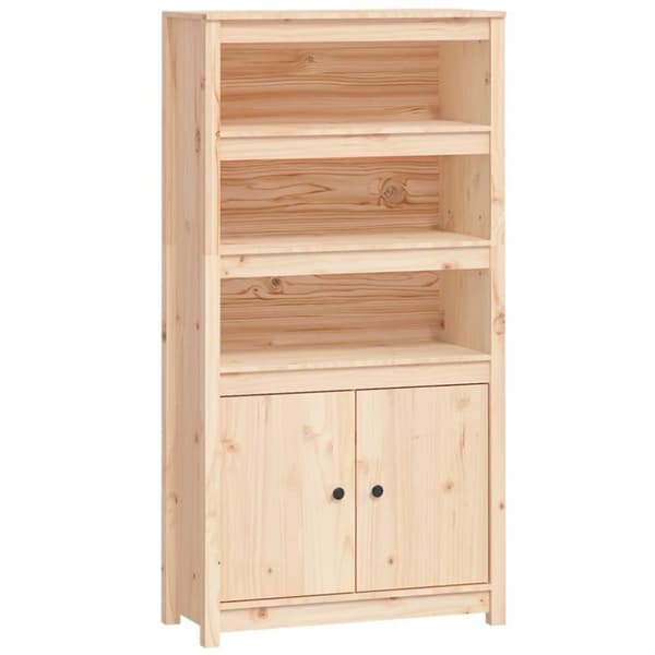 Förvaringshylla 80x35x154 cm massiv furu