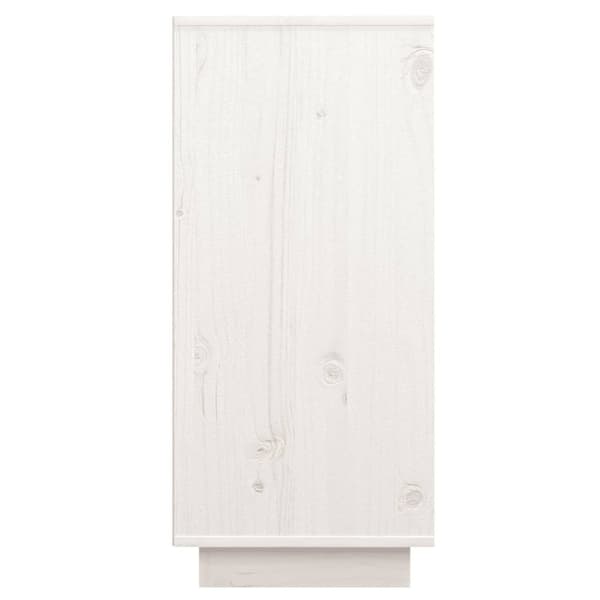 skænk 60x34x75 cm massivt fyrretræ hvid