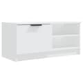 Miniatyrbillede 6 af 10: tv-borde 2 stk. 80x35x36,5 cm konstrueret træ hvid