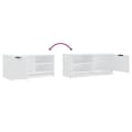Miniatyrbillede 9 af 10: tv-borde 2 stk. 80x35x36,5 cm konstrueret træ hvid
