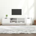 Miniatyrbillede 1 af 10: tv-borde 2 stk. 80x35x36,5 cm konstrueret træ hvid