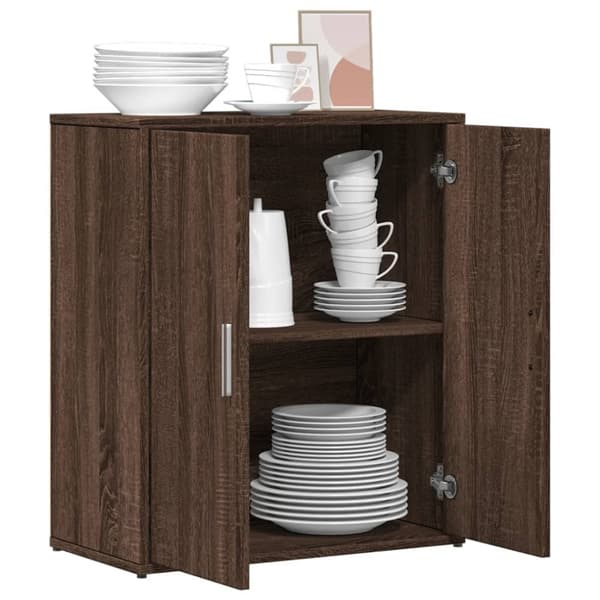 Senkki ruskea tammi 60x31x70 cm tekninen puu