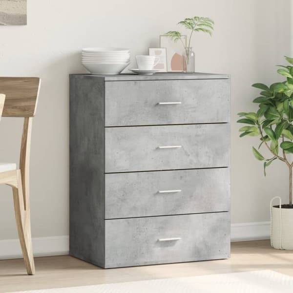 Senkki betoninharmaa 60x39x80 cm tekninen puu