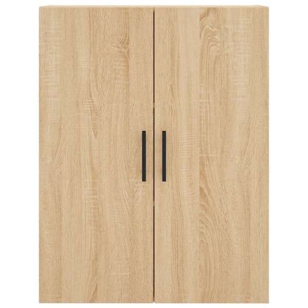 væghængt skab 69,5x34x90 cm konstrueret træ sonoma-eg