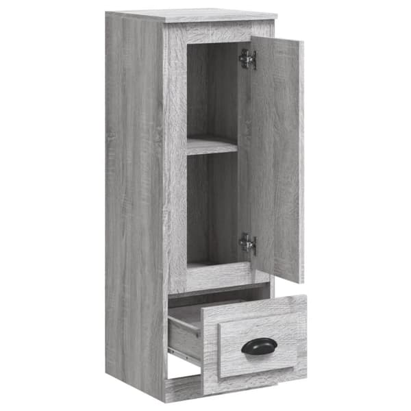 skab 36x35,5x103,5 cm konstrueret træ grå sonoma-eg