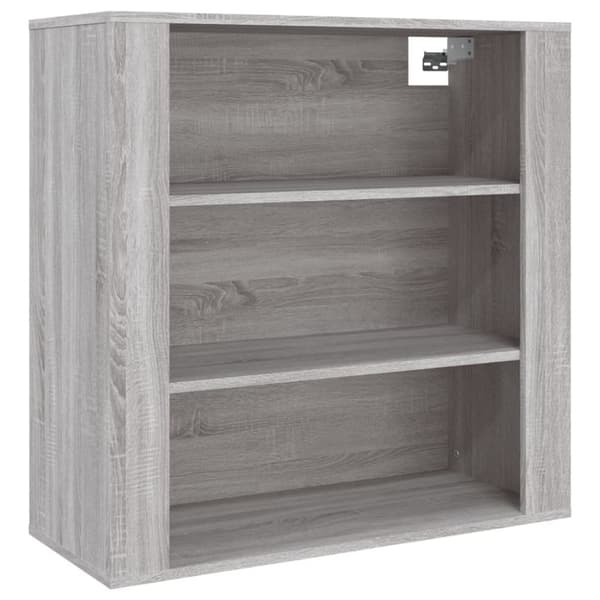 vægskab 80x33x80 cm konstrueret træ grå sonoma-eg