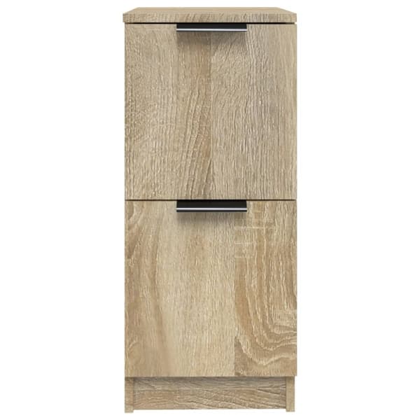 Skänkar 2 st sonoma-ek 30x30x70 cm konstruerat trä