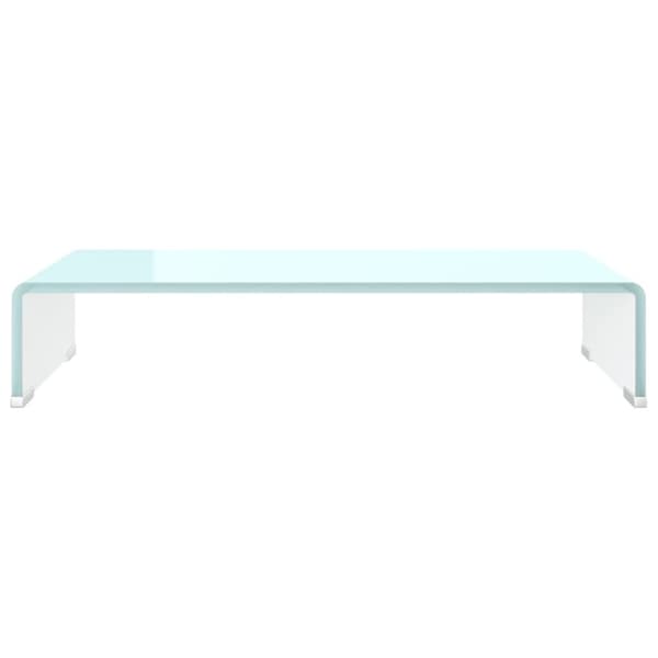 tv-stativ/skærmforhøjer 60x25x11 cm glas grøn