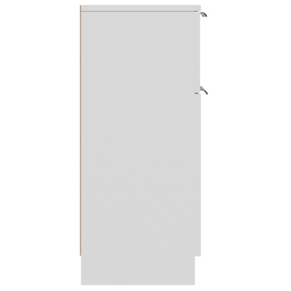 skænke 2 stk. 30x30x70 cm konstrueret træ hvid