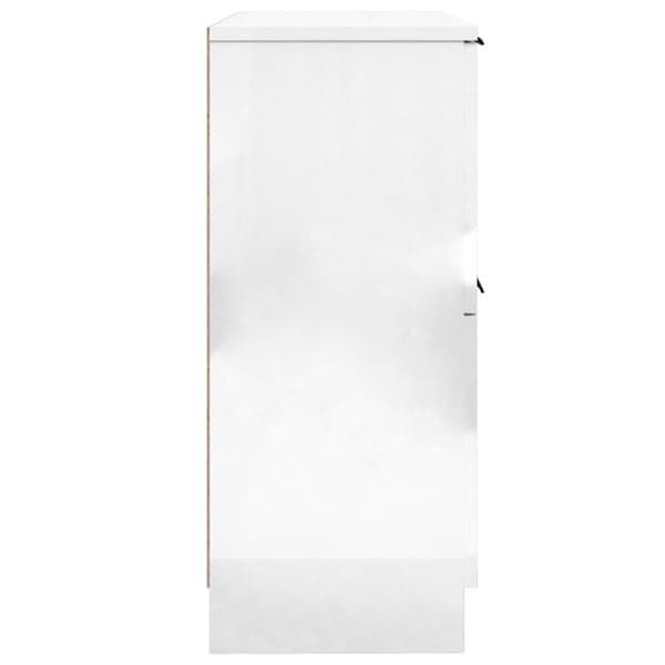 Förvaringsskåp 2 st vit högglans 30x30x70 cm konstruerat trä
