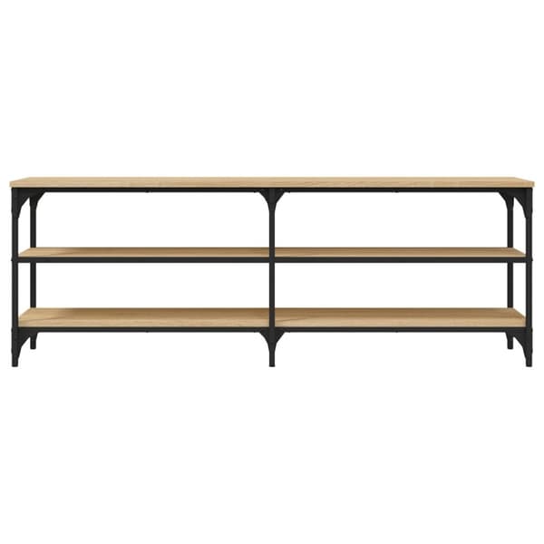 Tv-bänk sonoma-ek 140x30x50 cm konstruerat trä