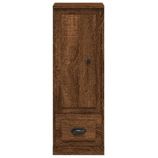 skab 36x35,5x103,5 cm konstrueret træ brun egetræsfarve