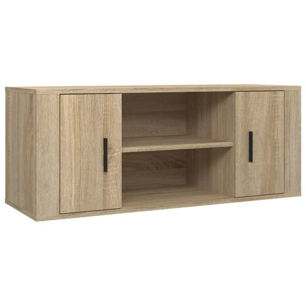 TV-taso Sonoma-tammi 100x35x40 cm tekninen puu