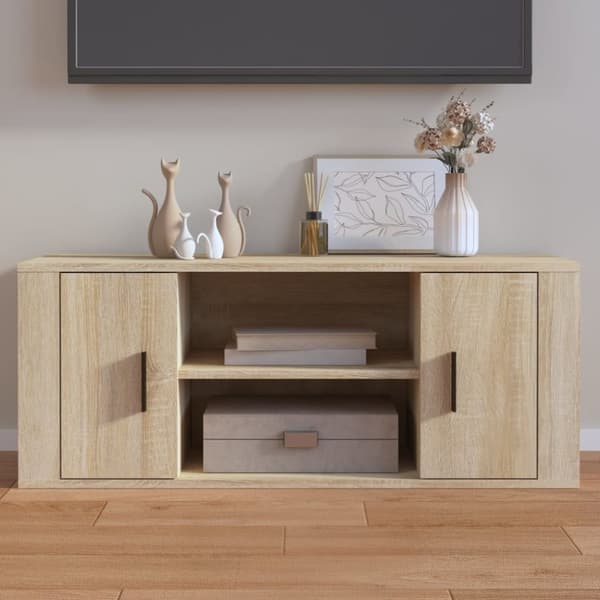 TV-taso Sonoma-tammi 100x35x40 cm tekninen puu