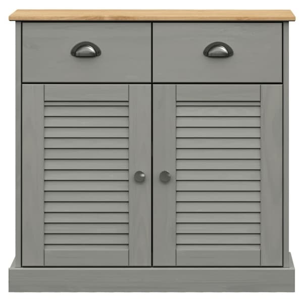 Senkki laatikoilla VIGO 78x40x75 cm harmaa täysi mänty