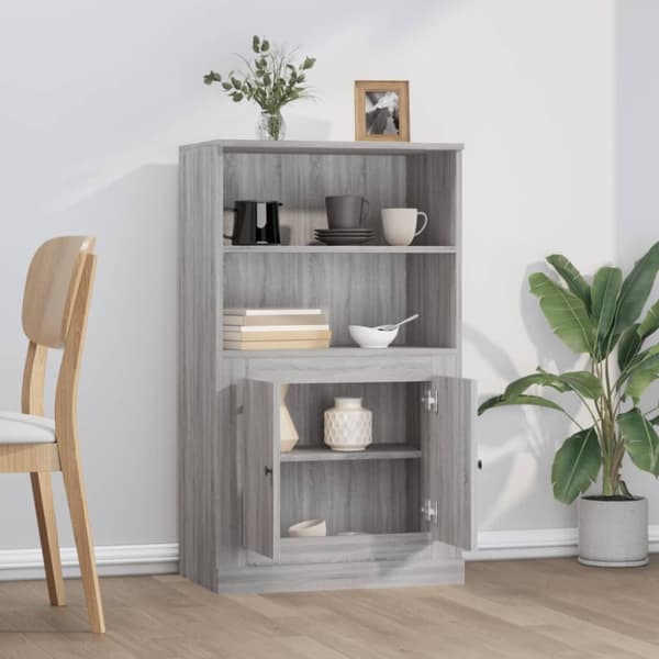 skænk 60x35,5x103,5 cm konstrueret træ grå sonoma-eg