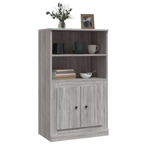 skænk 60x35,5x103,5 cm konstrueret træ grå sonoma-eg