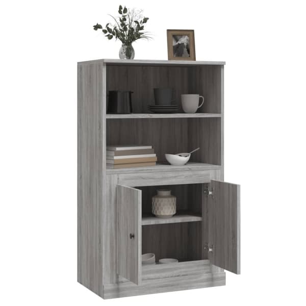 skænk 60x35,5x103,5 cm konstrueret træ grå sonoma-eg