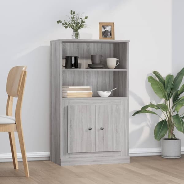 skænk 60x35,5x103,5 cm konstrueret træ grå sonoma-eg