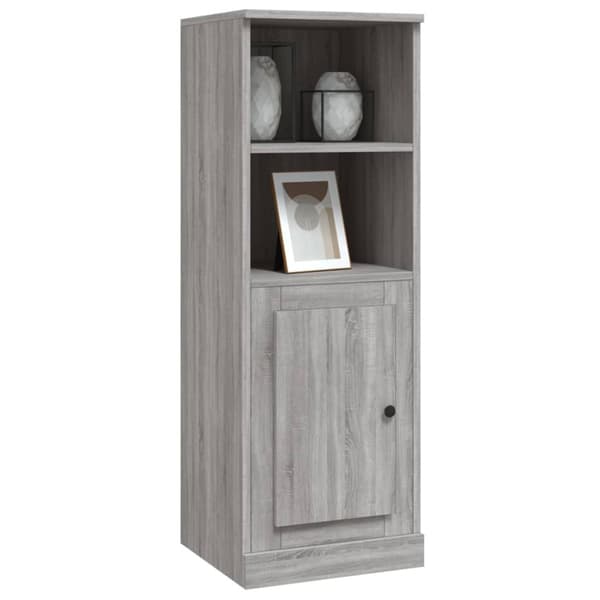 skab 36x35,5x103,5 cm konstrueret træ grå sonoma-eg