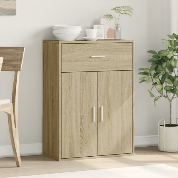 skænk 60x30x84 cm konstrueret træ sonoma-eg
