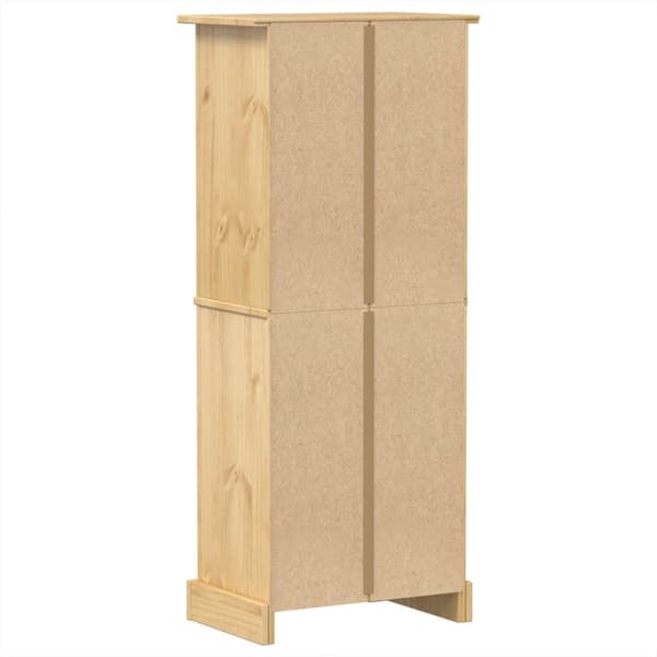 vinreol Corona 56x35x120 cm massivt fyrretræ