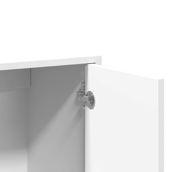Skänkar 2 st vit 60x31x70 cm konstruerat trä
