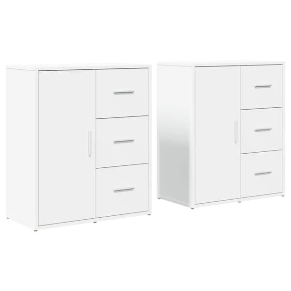 Senkit 2 kpl valkoinen 60x31x70 cm tekninen puu