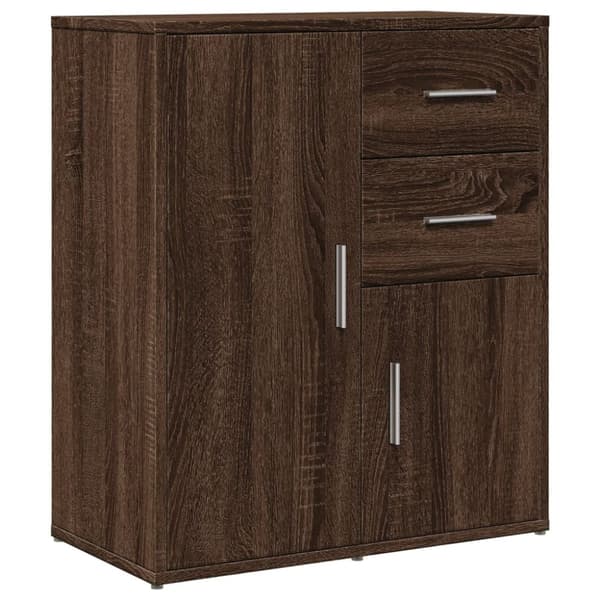 Senkit 2 kpl ruskea tammi 60x31x70 cm tekninen puu