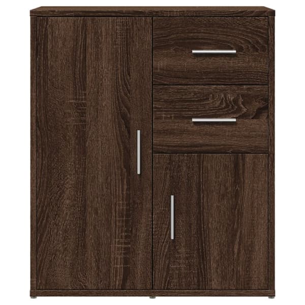 Senkit 2 kpl ruskea tammi 60x31x70 cm tekninen puu