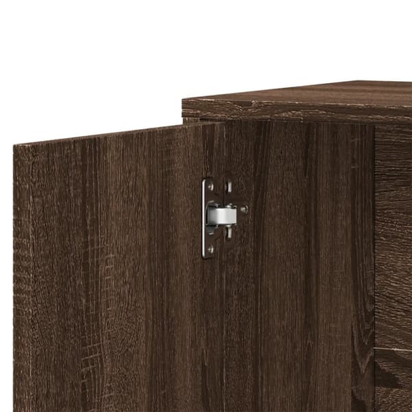 Senkit 2 kpl ruskea tammi 60x31x70 cm tekninen puu
