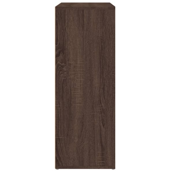 kommoder 2 stk. 60x31x84 cm konstrueret træ brun egetræsfarve